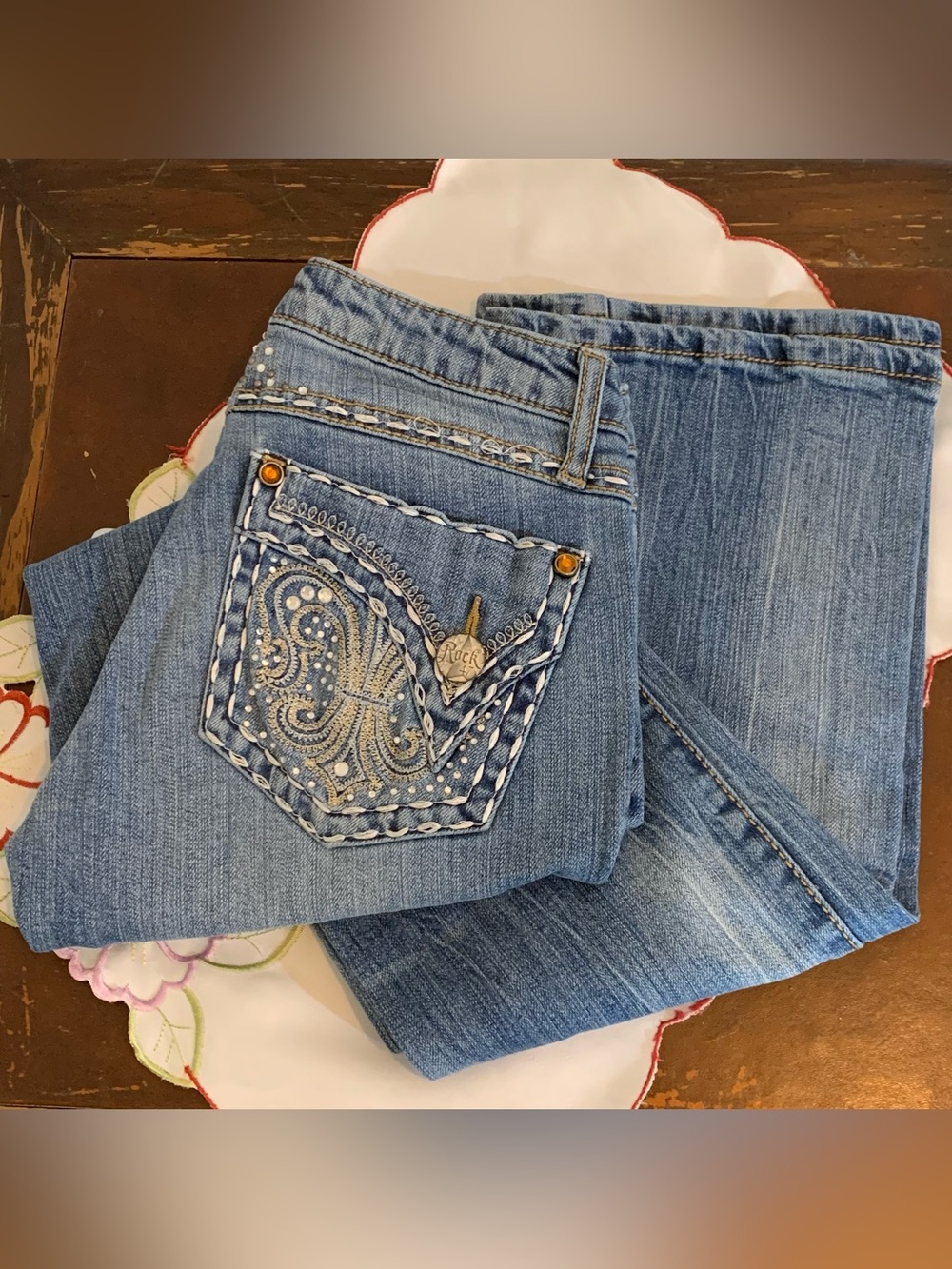 Wrangler Rock 47 Bootcut Low Rise Jeans